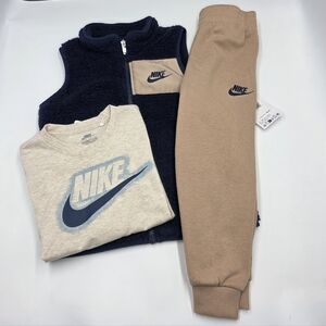 NEW Nike boys' 3-piece winter set with vest size 5